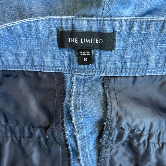 THE LIMITED Chambray tailored Bermuda Shorts size 10 - Picture 11 of 14